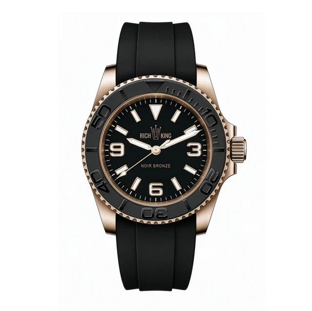 Richkingwatch Noir Bronze kol saati