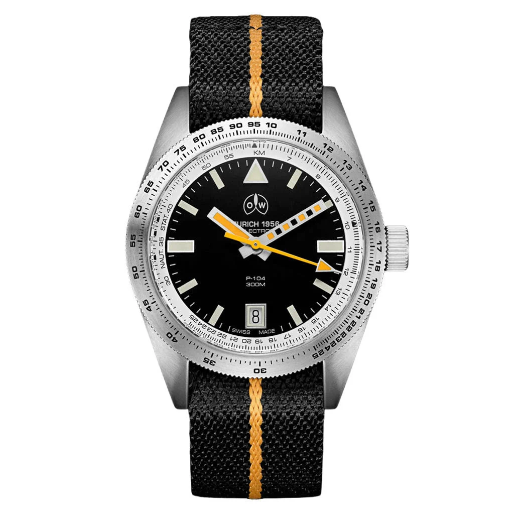 Ollech & Wajs Swiss Automatic P-104 Selectron Pilot's Watch #OW-P-104-Selectron kol saati