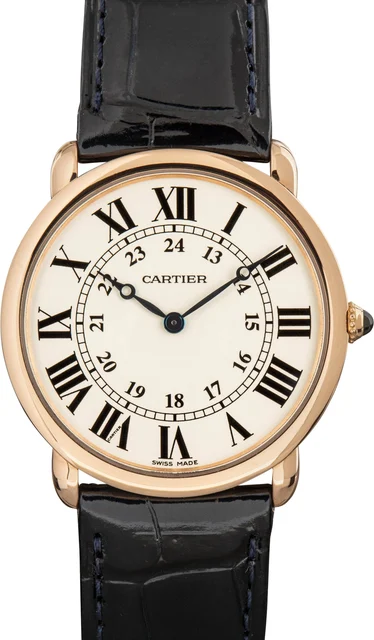 Cartier Ronde Louis W6800251 18k Rose Gold kol saati