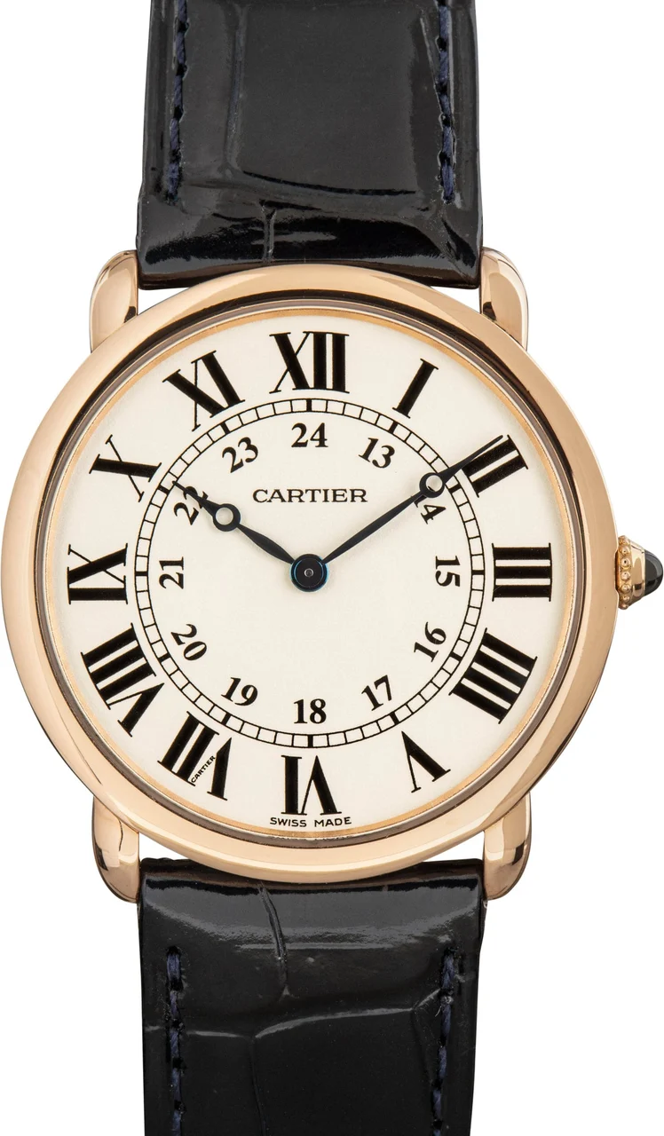 Cartier Ronde Louis W6800251 18k Rose Gold 36 mm kol saati