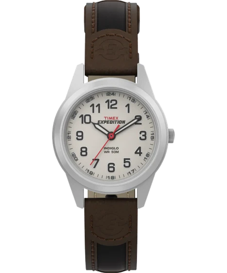 Timex Expedition Field Mini 26mm Leather Strap Watch T41181 kol saati