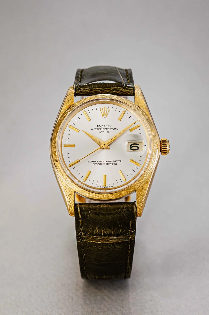 Rolex Date florentine sigma dial ref. 1502 34 mm kol saati