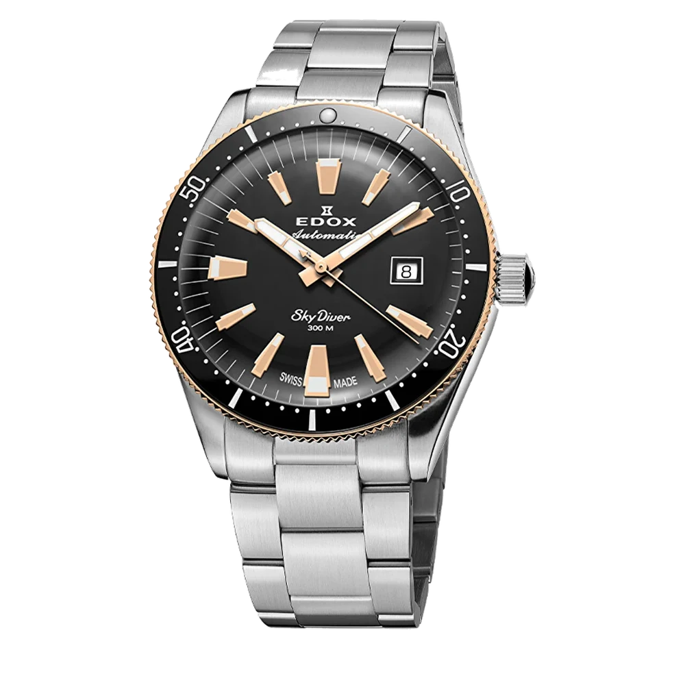 EDOX Skydiver 80126-357RNM-NIRB 42 mm kol saati