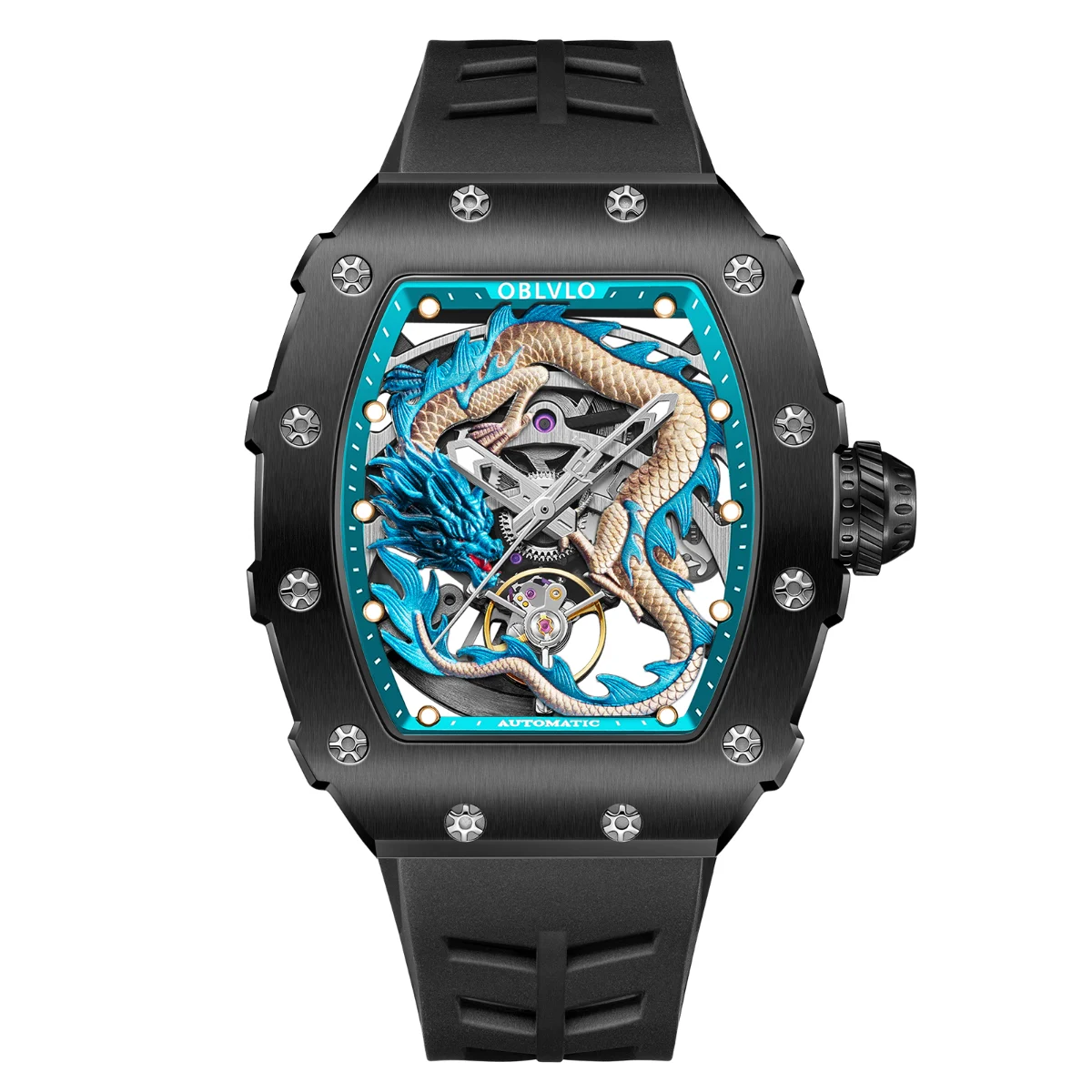 OBLVLO Xm-dragon-blbr 43 mm kol saati