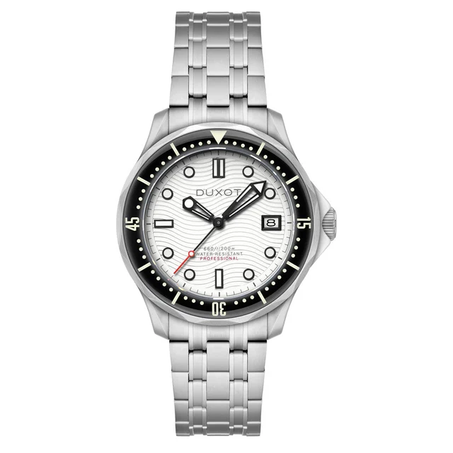 Duxot Henri Diver Automatic with Polar White Dial #DX-2060-77 kol saati