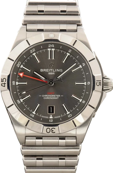 Breitling Chronomat Automatic GMT 40 Anthracite Dial A32398101M1A1 kol saati