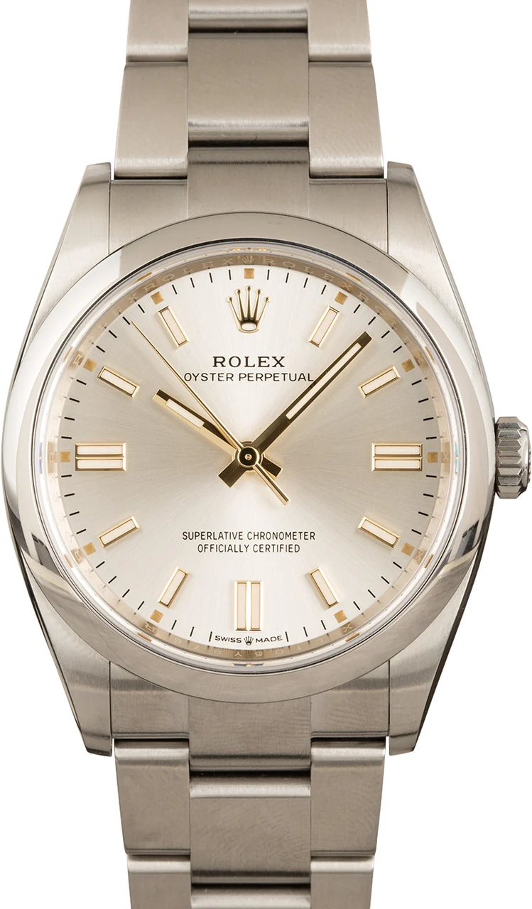 Rolex Oyster Perpetual 126000 Silver Dial 126000SSO 36 mm kol saati