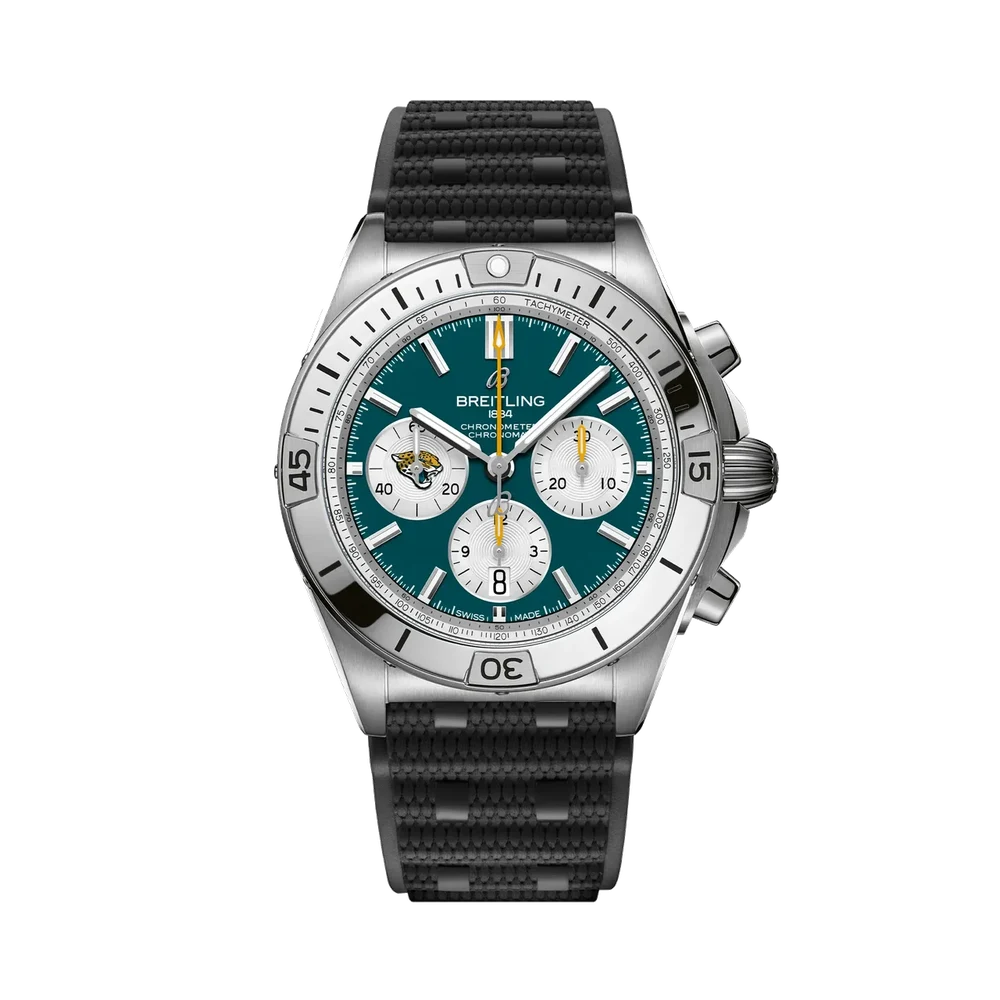 Breitling Chronomat B01 42 NFL Jacksonville Jaguars Edition AB01342B1L3S1 42 mm kol saati