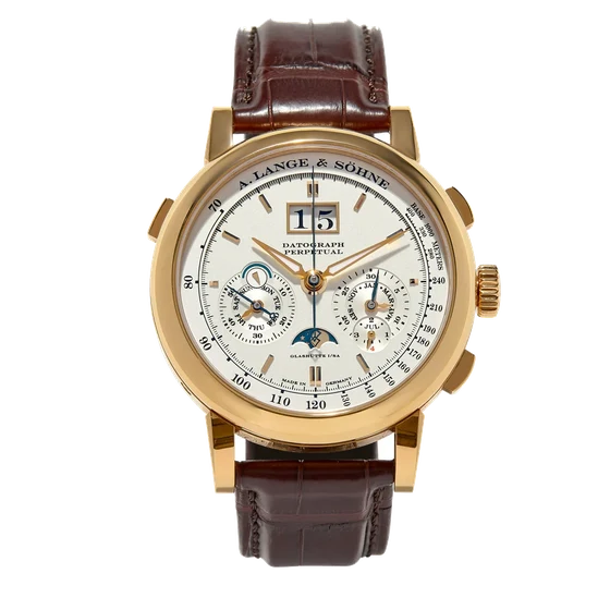 A. Lange & Sohne Ref. 410.032E, Datograph Perpetual, Pink gold kol saati