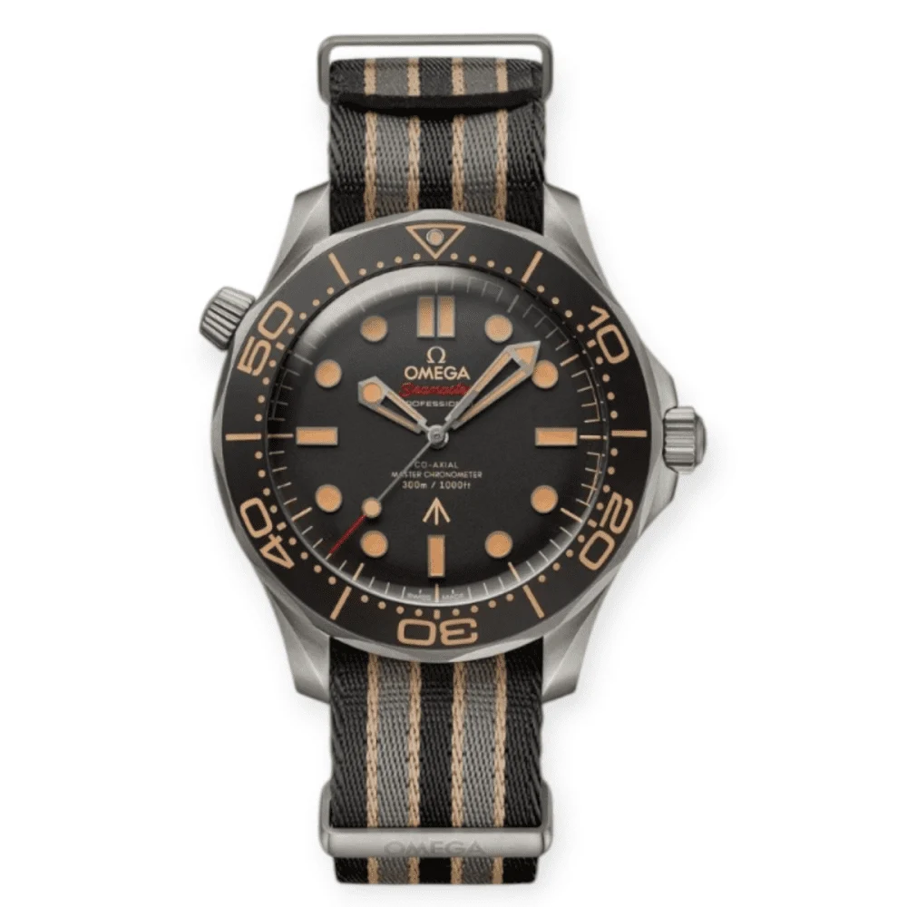 OMEGA Diver Titanium 42mm James Bond 007 No Time T Pre-owned Omega Diver Titanium 42mm James Bond 007 No Time T 42 mm kol saati