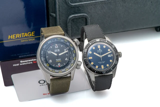 Oris ORIS, REF. 01 733 7720/ 01 733 7705, HERITAGE DIVER/ BIG CROWN PRO PILOT ALTIMETER, S