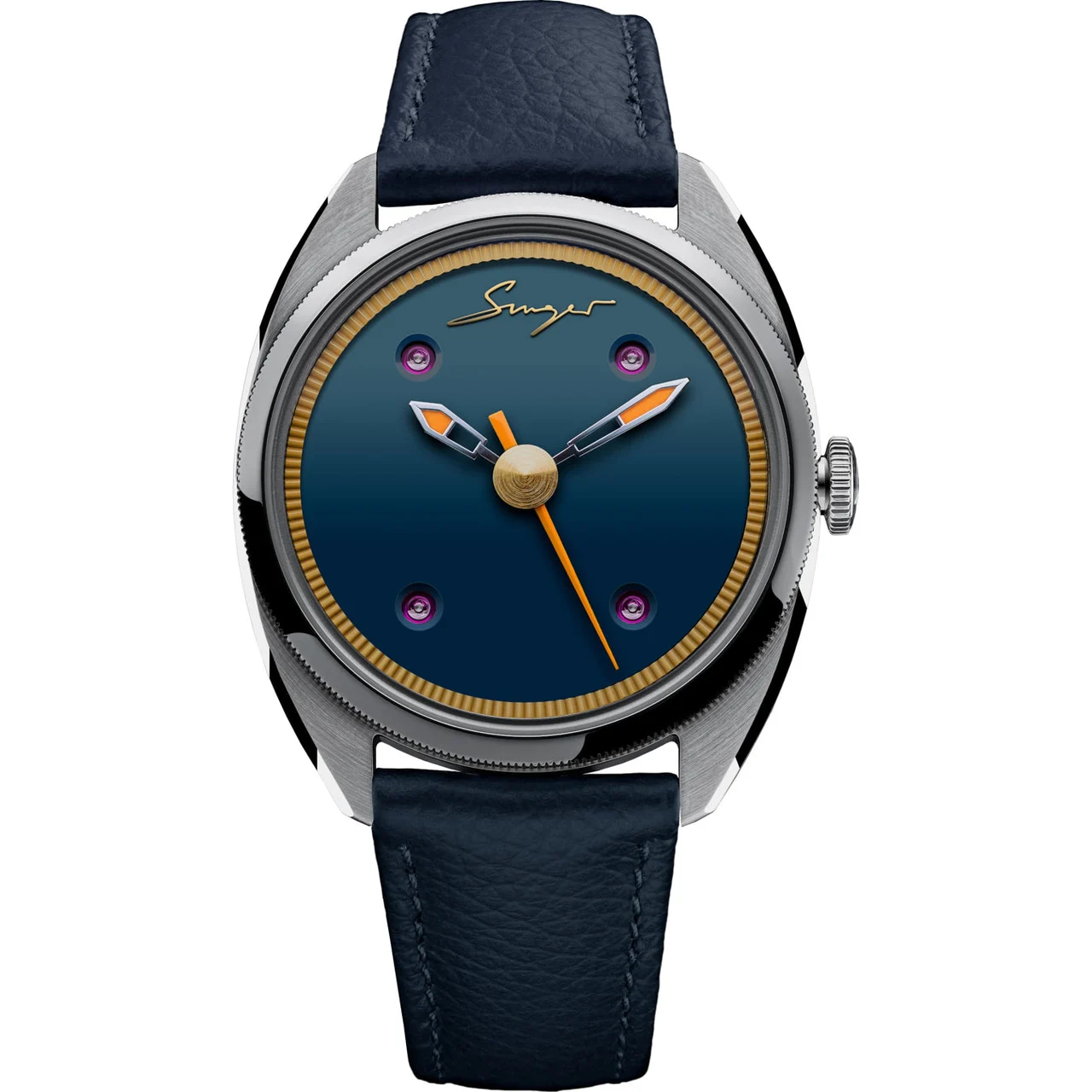 Singer Reimagined Caballero Blue SR701-3 39 mm kol saati