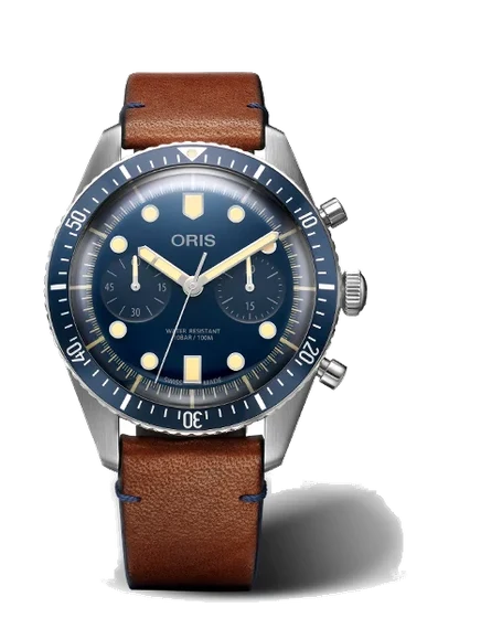 Oris Divers Sixty-Five Chronograph Bucherer Blue Editions 01 771 7744 4095-Set LS kol saat