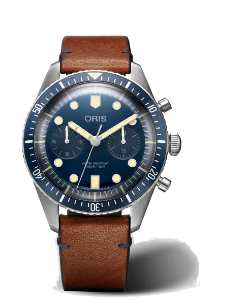 Oris Divers Sixty-Five Chronograph Bucherer Blue Editions 01 771 7744 4095-Set LS 43 mm kol saati