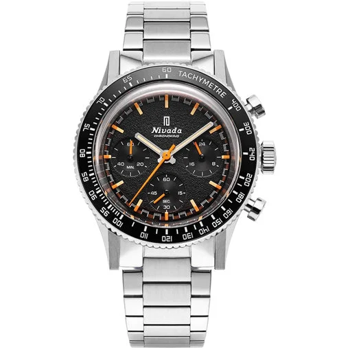 Nivada Grenchen Chronoking Mecaquartz - Inter.Bezel on Bracelet 87040Q20 kol saati