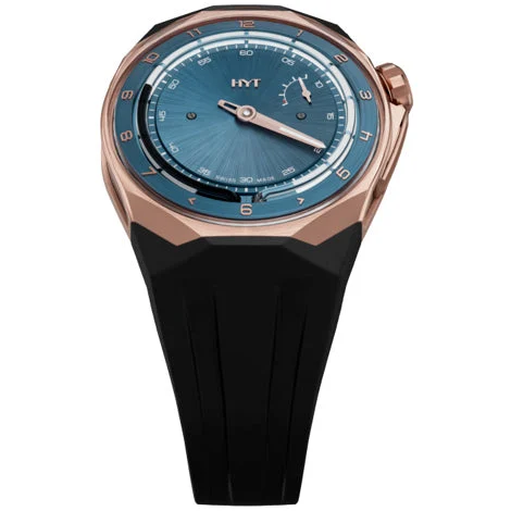 Hyt Rose Gold T1 Petrol Blue H03208-A kol saati