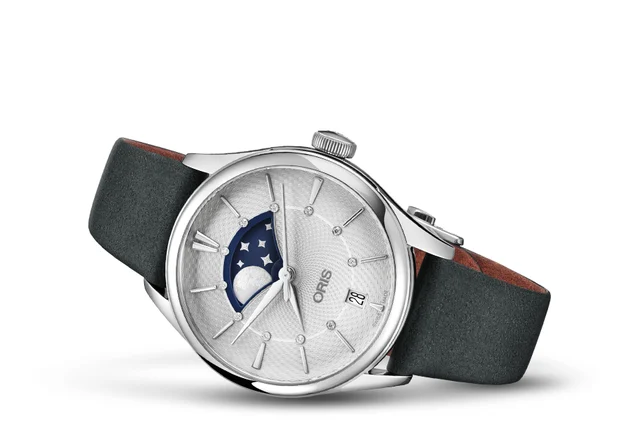 Oris Artelier Grande Lune, Date 01 763 7723 4051-07 5 18 34FC kol saati