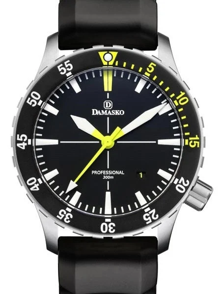 Damasko Swiss ETA Automatic 300 Meter Dive Watch with 43mm Submarine Steel Case #DSub1 43 mm kol saati