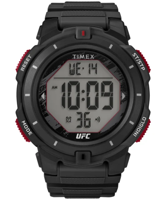 Timex UFC Rumble 50mm PU Strap Watch TW5M59600JT kol saati