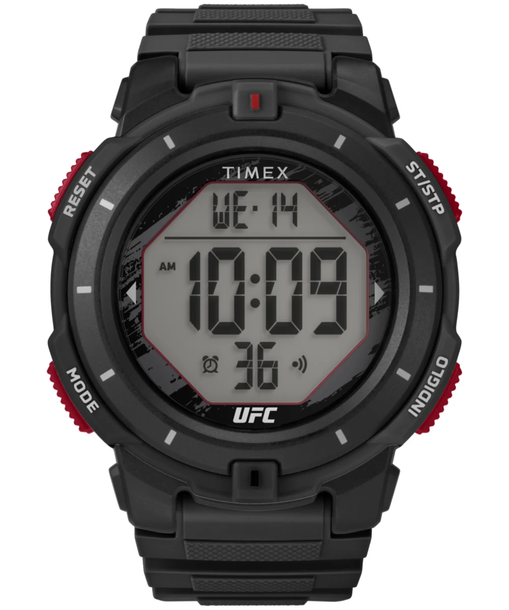 Timex UFC Rumble 50mm PU Strap Watch TW5M59600JT 50 mm kol saati