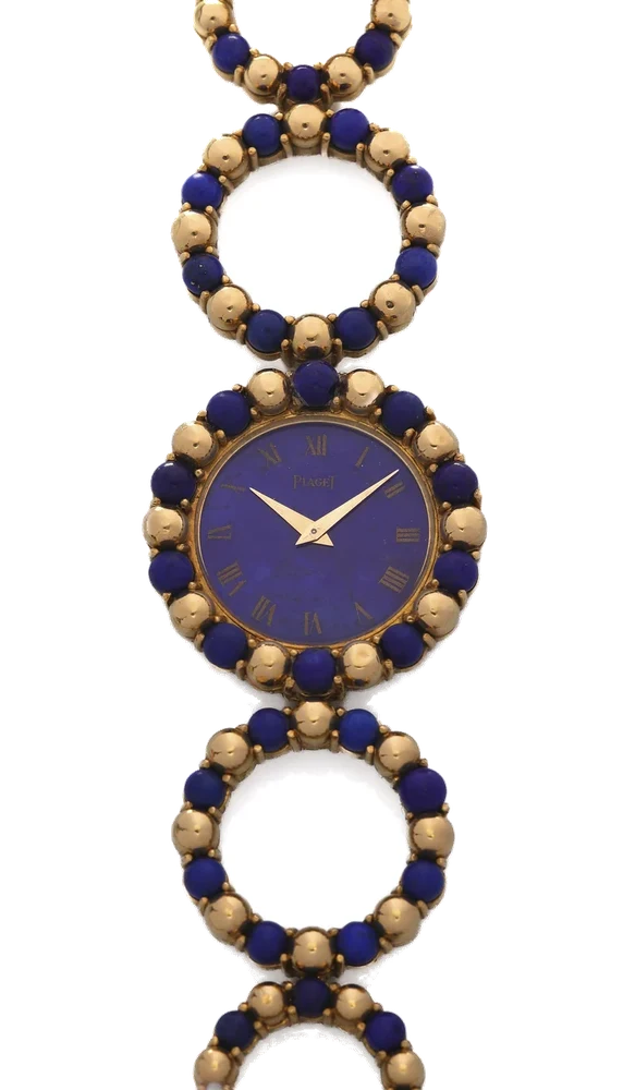 Piaget PIAGET, REF. 9073P13, ANNEAUX LAPIS LAZULI AND YELLOW GOLD. ONLY 6 PIECES KNOWNED kol saati