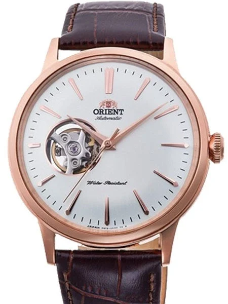 Orient Open-Heart Automatic Dress Watch with White Dial #RA-AG0001S10A 40.5 mm kol saati