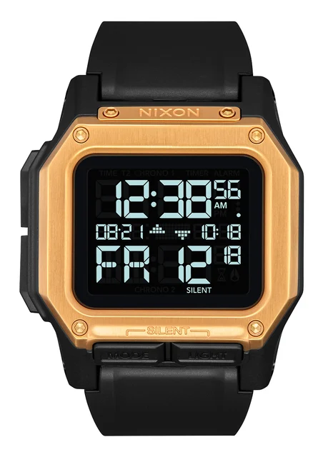 Nixon US Regulus - Black / Gold A1180-010-00 kol saati