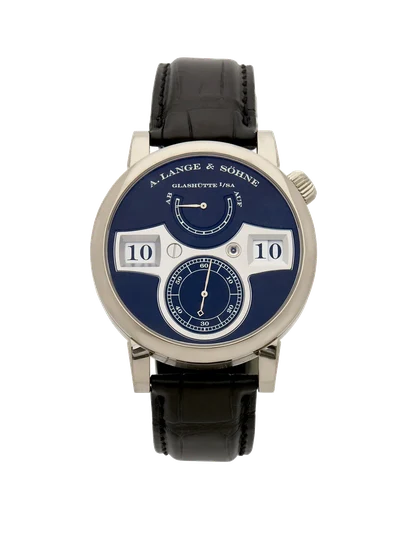 A. Lange & Sohne Ref. 140.029F, Zeitwerk, White gold kol saati