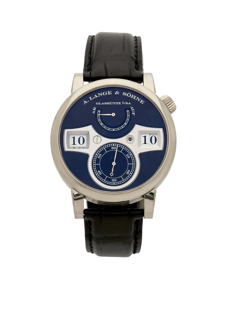 A. Lange & Sohne Ref. 140.029F, Zeitwerk, White gold kol saati
