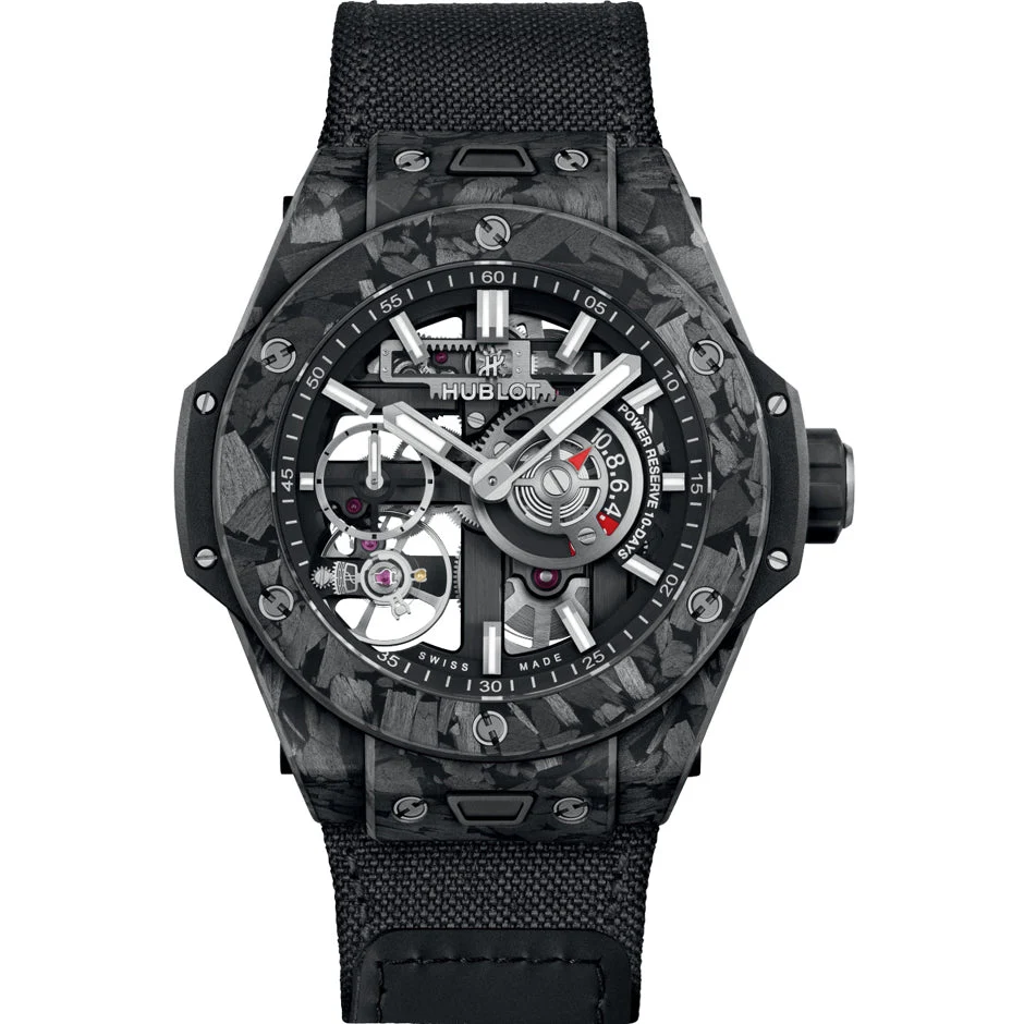 Hublot Big Bang Meca-10 Frosted Carbon 444.QN.1170.NR 42 mm kol saati