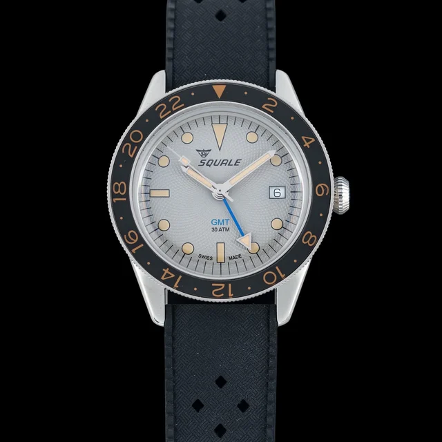Squale GMT "Sharkbelly" Grey Guilloché U.S. Exclusive SUB-39ERG.HT NAP210009N34308 kol saa