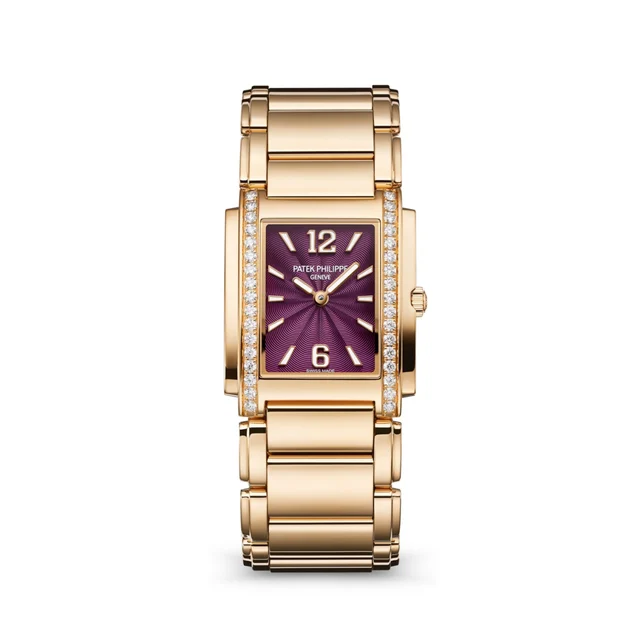Patek Philippe Purple Dial Rose Gold Patek Philippe 4910-1201R-010 Twenty~4 Purple Dial Ro
