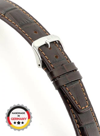 RIOS Grained Leather Dallas - Mocha - Alligator Grained 5607/RI kol saati