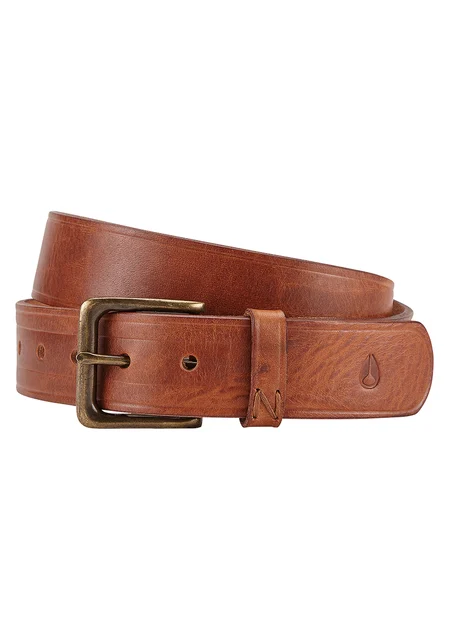 Nixon US DNA Leather Belt - Brown Wash C2347-2424-01 kol saati