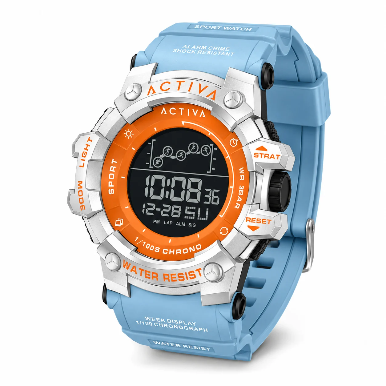 Activa Summit X Invicta Digital Watch - 50mm. Light Blue (ACW8082-012) 50 mm kol saati