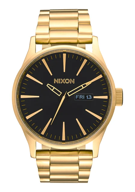 Nixon US Sentry Stainless Steel - All Gold / Black A356-510-00 kol saati