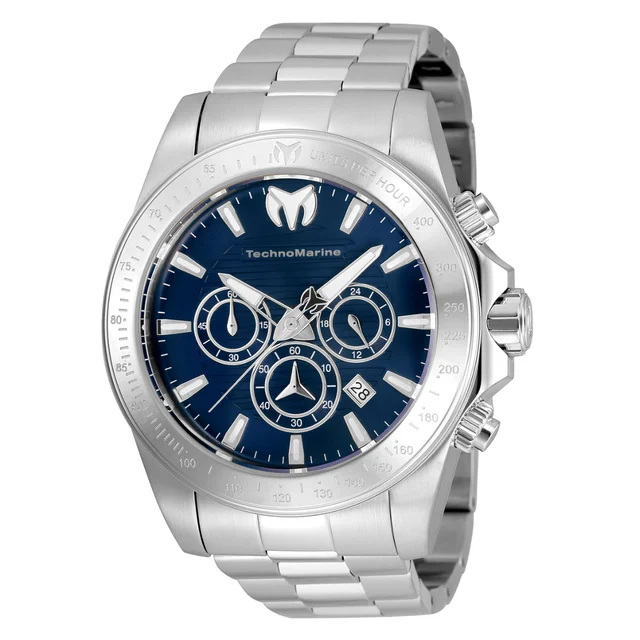 Technomarine Open Box Manta Grand Watch - 47mm, Steel (AIC-TM-220123) kol saati