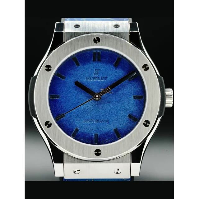 Hublot Classic Fusion Berluti Titanium Scritto Ocean Blue 511.NX.050B.VR.BER16 21000002918