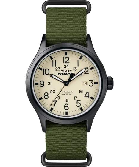 Timex Expedition Scout 40mm Fabric Slip-Thru Strap Watch TW4B15500 kol saati