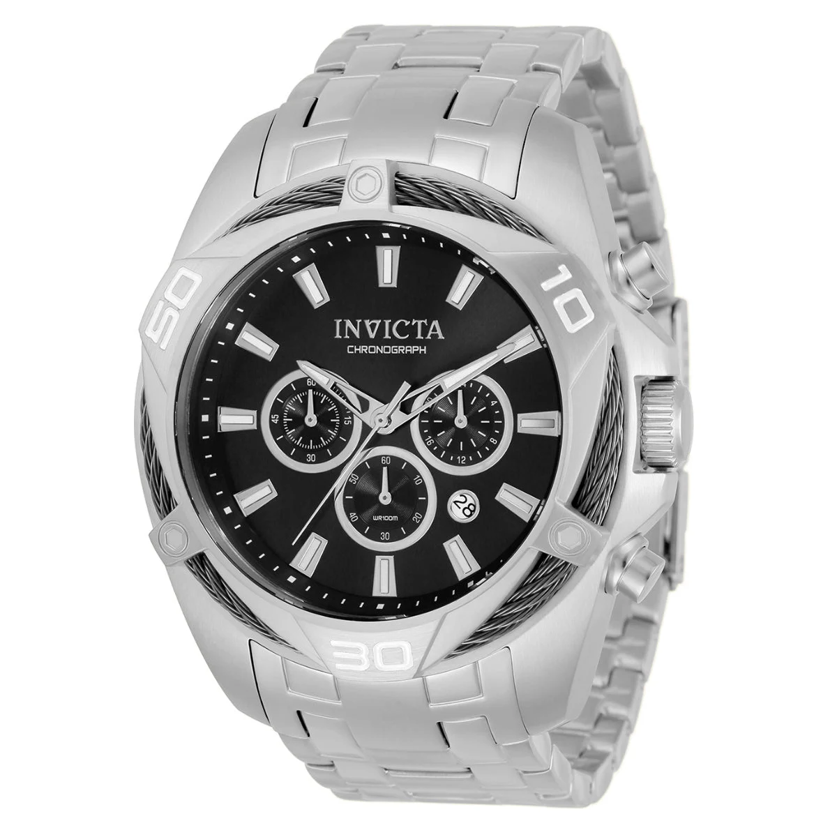 Invicta Bolt Tensora Watch - 50mm, Steel (34118) 50 mm kol saati