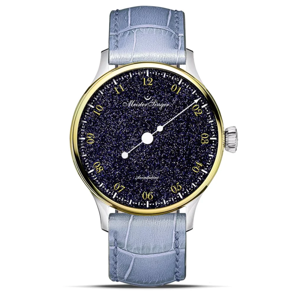 Meistersinger Pangaea Aventurine Gold PMN9908AVLG 40 mm kol saati