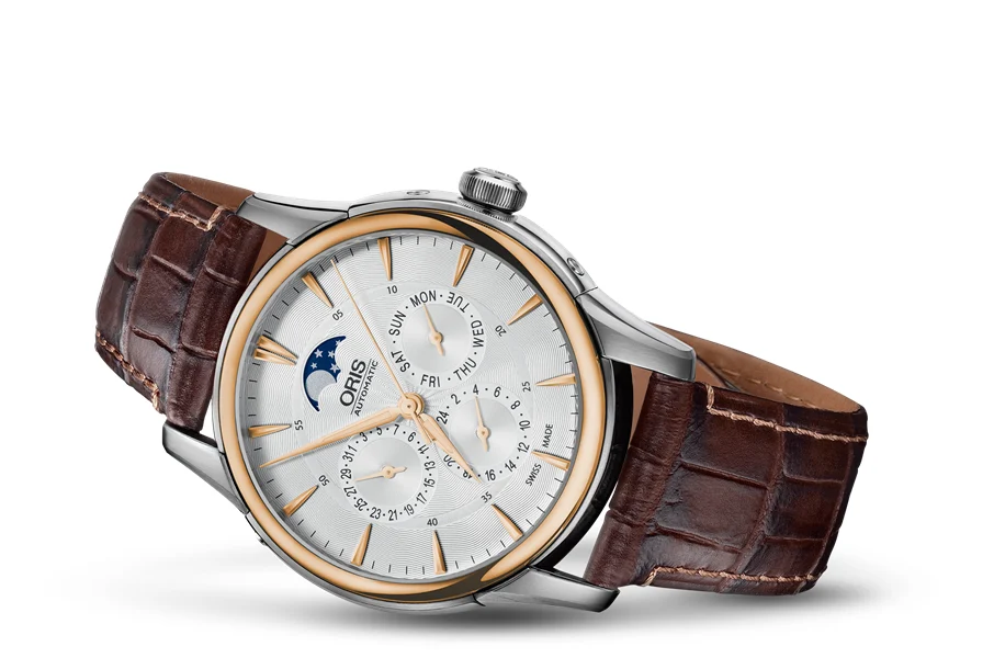 Oris Artelier Complication 01 582 7689 6351-07 5 21 70FC 40.5 mm kol saati
