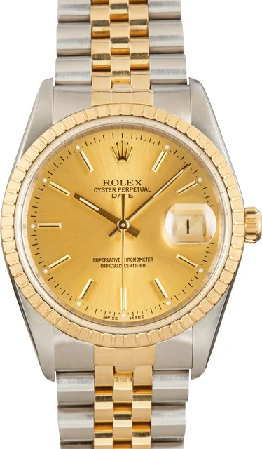 Rolex Date 15223 Blue Dial kol saati