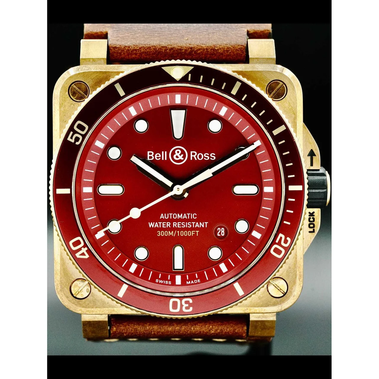 Bell & Ross Diver Red Bronze BR0392-D-R-BR/SCA 210000036398 42 mm kol saati