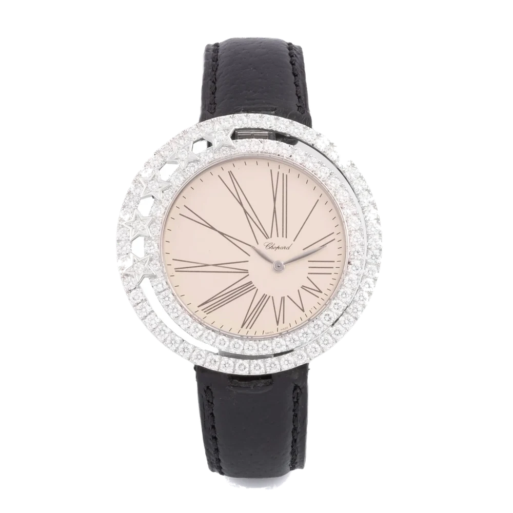 Chopard CHOPARD, REF. 137626, SPARKLING, DOUBLE DIAMOND BEZEL (3.52 CT), WHITE GOLD kol saati