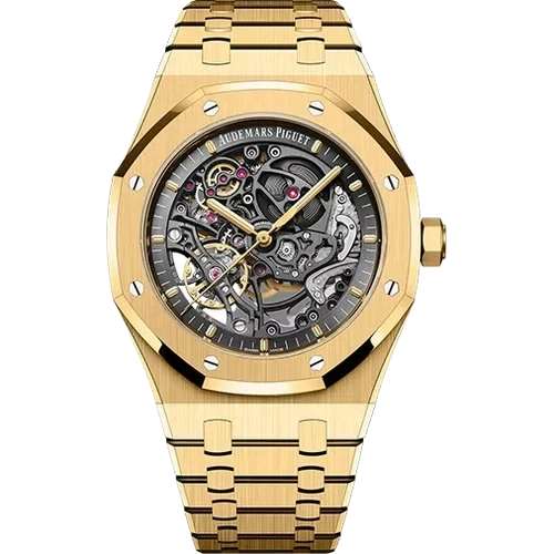 Audemars Piguet Double Balance Wheel Openworked 15407BA.OO.1220BA.01 41 mm kol saati