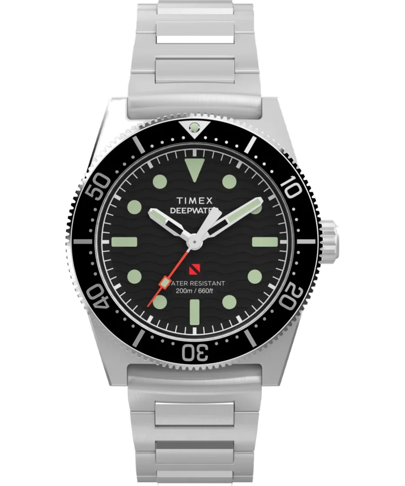 Timex Deepwater Reef 200 41mm Stainless Steel Bracelet Watch TW2W95200 41 mm kol saati