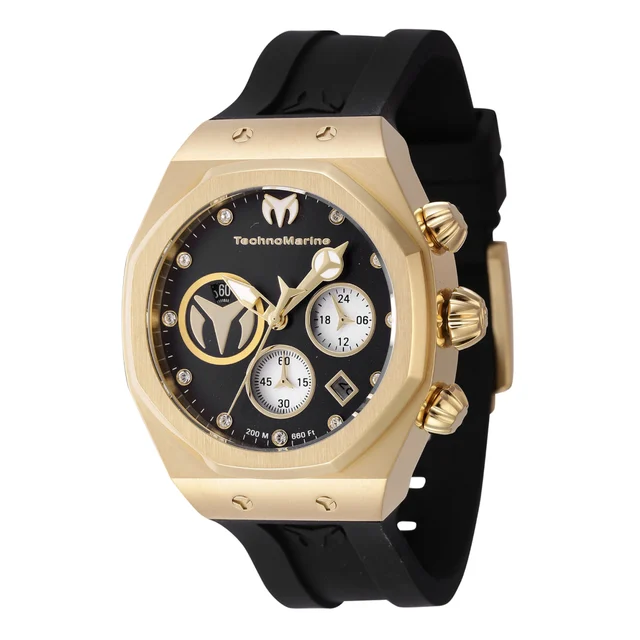 Technomarine Reef Sun Watch - 40mm, Black (TM-523007) kol saati