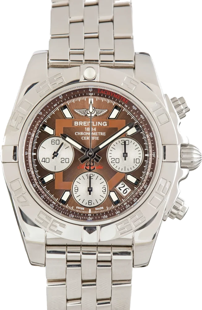 Breitling Chronomat Evolution 41 Brown Dial AB0140 41 mm kol saati