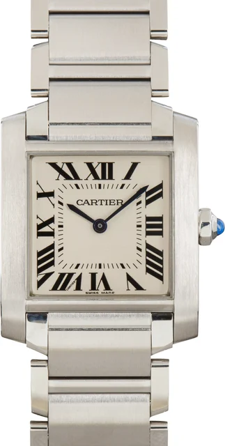 Cartier Tank Francaise WSTA0005 Silver Dial kol saati